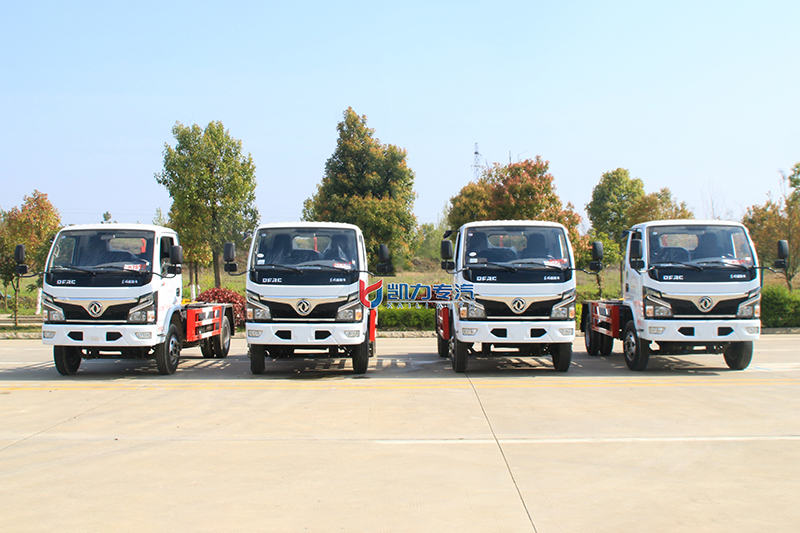 （藍牌 黃牌）東風小福瑞卡勾臂垃圾車（5方）